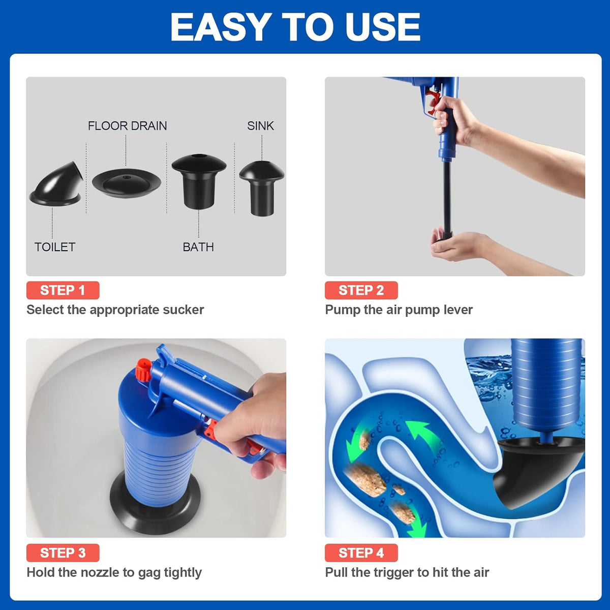 Vornex™ - Fast, Controlled Drain Clearing for Home Fixtures