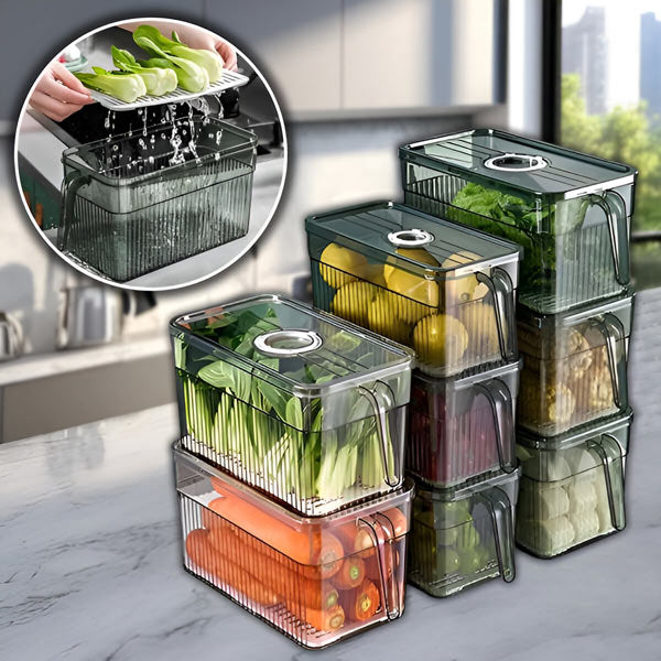 Clarix™ - Clear Stackable Fridge Organization for Fresh Produce