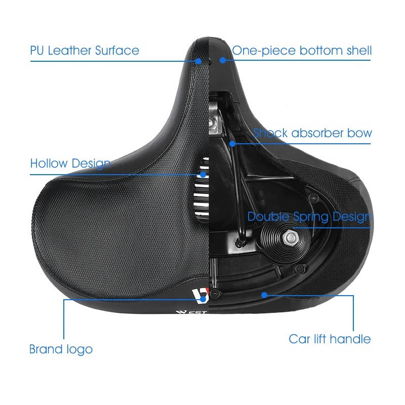 Veloro™ - Comfortable Memory Foam Saddle for Longer Rides