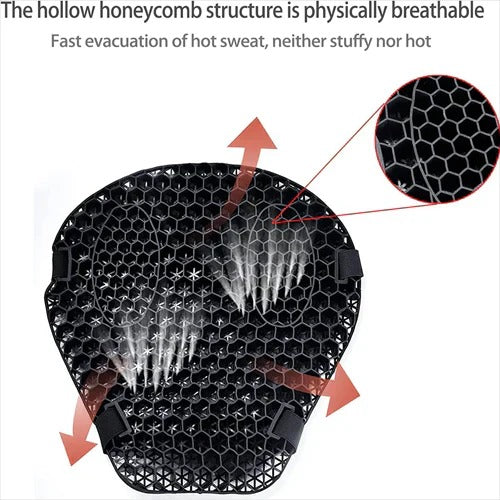 Veluro™ - Contoured Honeycomb Cushion for Long Rides