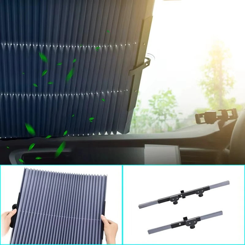Solara™ - Smooth Retractable Shade For Windshield Protection