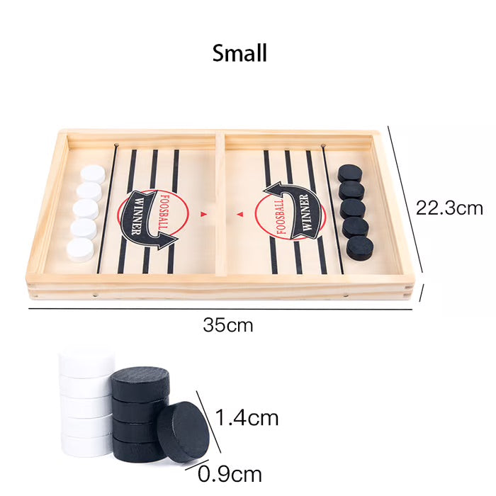 Glideo™ - Fast Two-Player Wooden Target Game