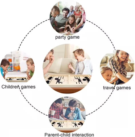 Glideo™ - Fast Two-Player Wooden Target Game