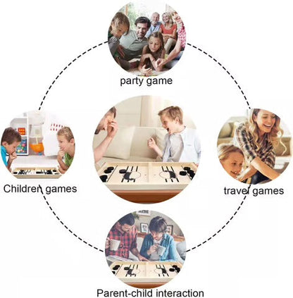 Glideo™ - Fast Two-Player Wooden Target Game
