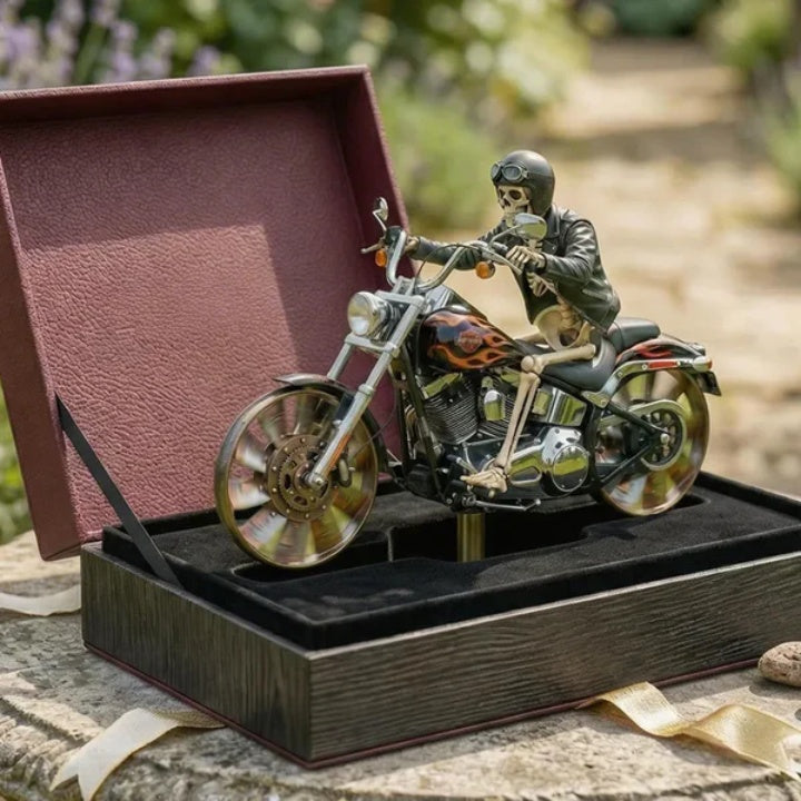 Vespero™ - Wind-Ready Garden Spinner With Skeletal Rider
