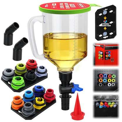 Vessix™ - Threaded Adapter Funnel Set for Clean Oil Filling