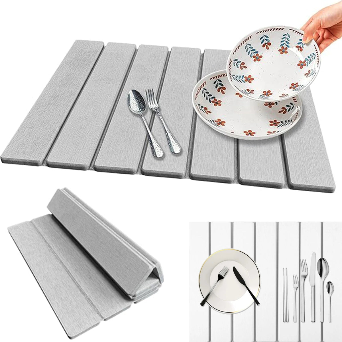 Calore™ - Fast-Drying Foldable Stone Mat for Counters