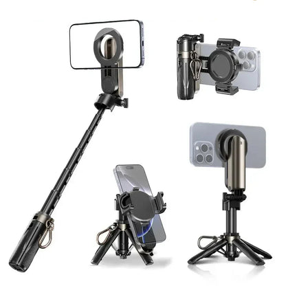 Vantix™ - 4-in-1 Magnetic Selfie Stick for Stable Hands-Free Shots