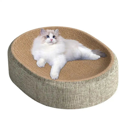 Felixy™ - Contoured Sisal Scratching Bed For Resting Cats