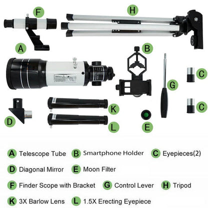 Lunova™ - Compact Telescope for Easy Moon and Star Viewing