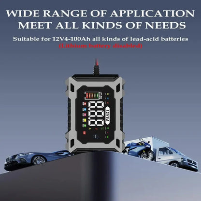 Voltis™ - Smart 12V Charger With Real-Time Voltage Display