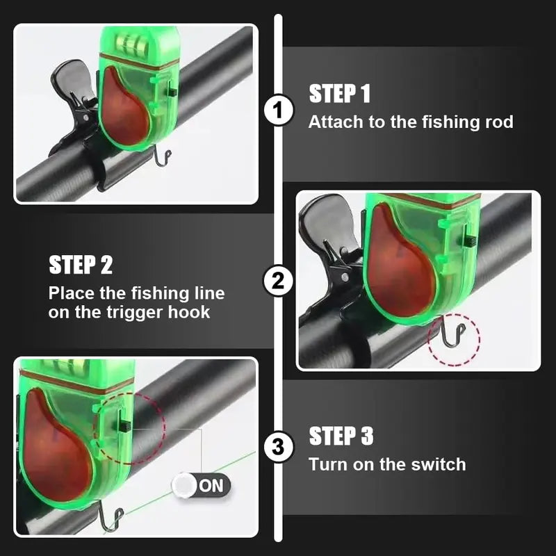 Biteon™ - Discreet Clip-On Alert for Night Fishing
