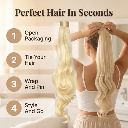 Velira™ - Seamless Wrap Around Ponytail For Effortless Volume