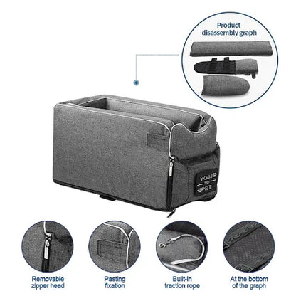 Velara™ - Cozy Armrest Car Seat For Small Pets