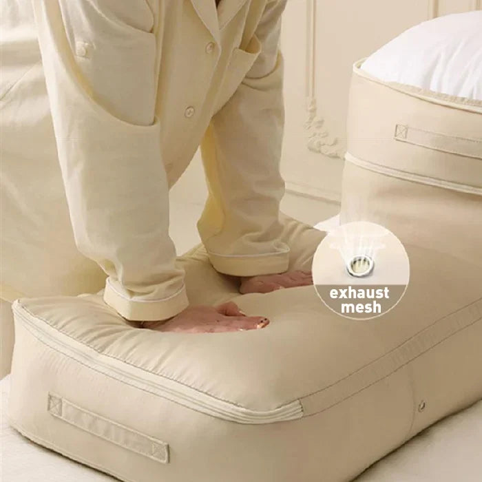 Packly™ - Compresses Bulky Linens for Neat Storage