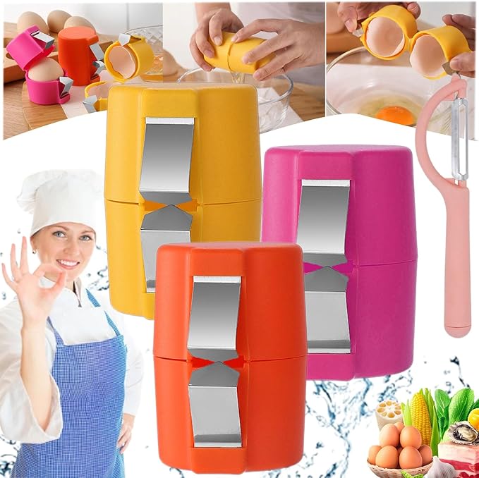 Ovella™ - Cleanly Cracks Eggs With Ergonomic Grip