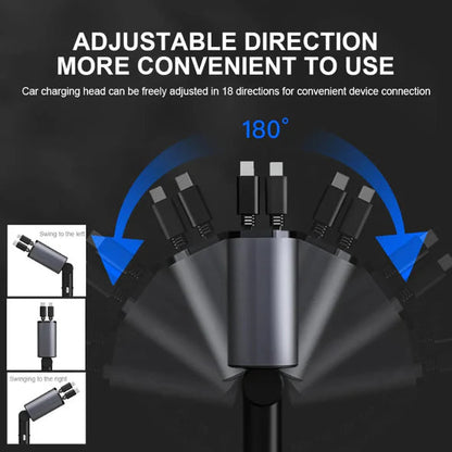 Lumora™ - Tidy Dual-Retractable Car Charging Solution