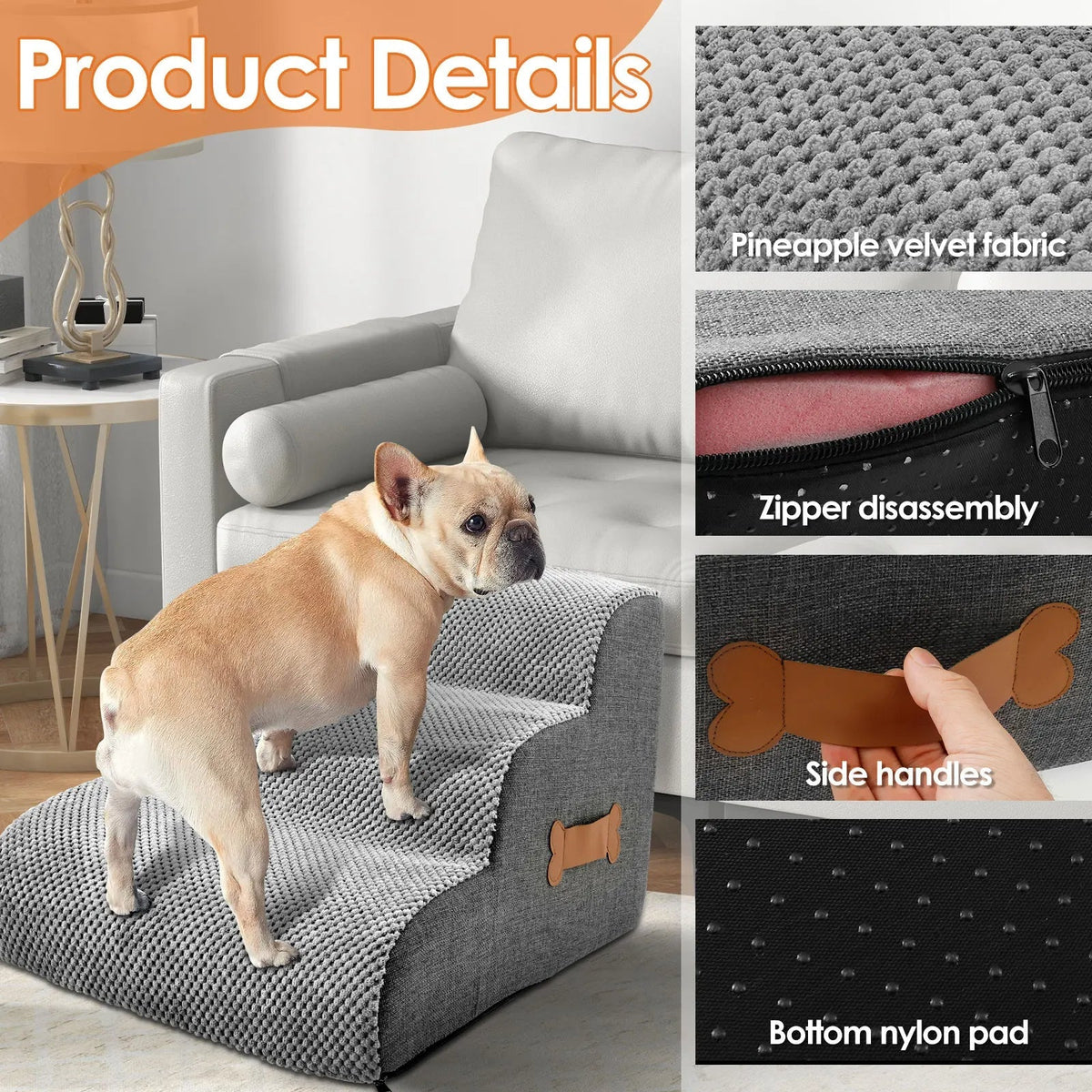 Stepet™ - Gentle Incline Steps For Small Dogs