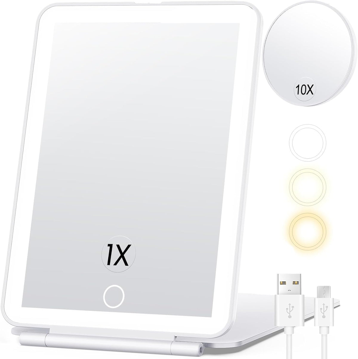 Lumine™ - Portable LED Mirror for Precise Makeup Application