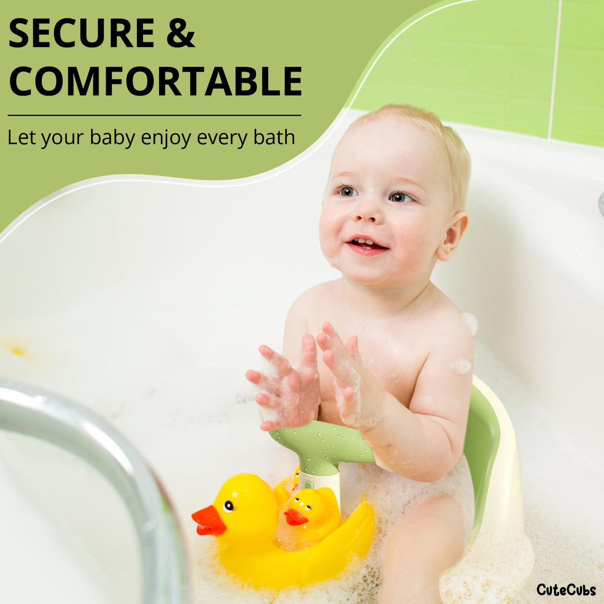 Navaro™ - Secure, Breathable Bath Support for Babies
