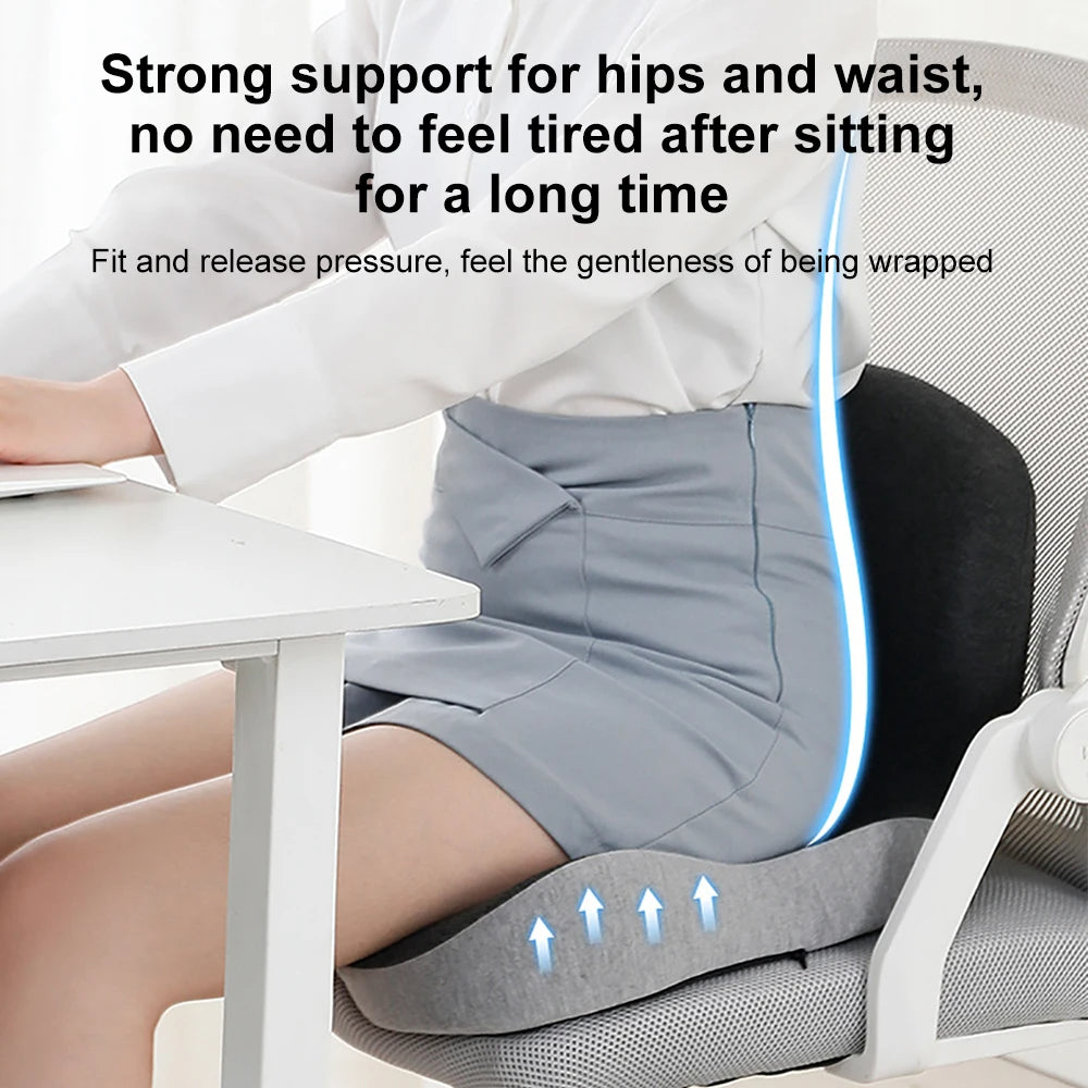 Sitora™ - Contoured Memory Seat Support for Long Sitting