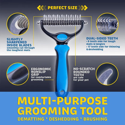 Furano™ - Gentle Undercoat Rake for Quick Shed Control