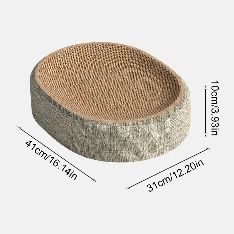 Felixy™ - Contoured Sisal Scratching Bed For Resting Cats