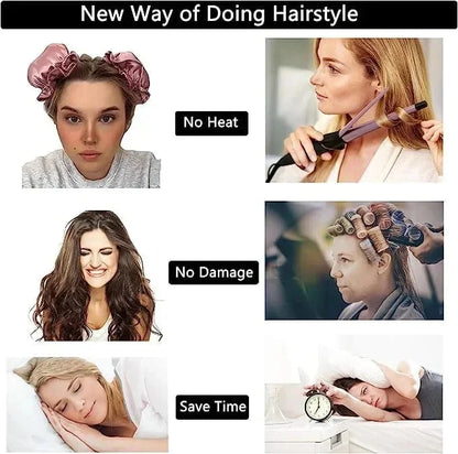 Sereen™ - Overnight Satin Rollers for Gentle No-Heat Waves