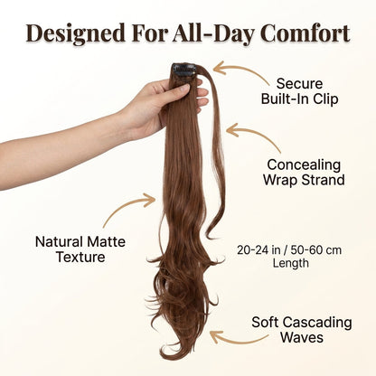 Velira™ - Seamless Wrap Around Ponytail For Effortless Volume