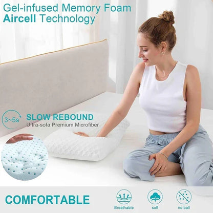 Lunova™ - Cooling Gel Support For Restful Neck Alignment