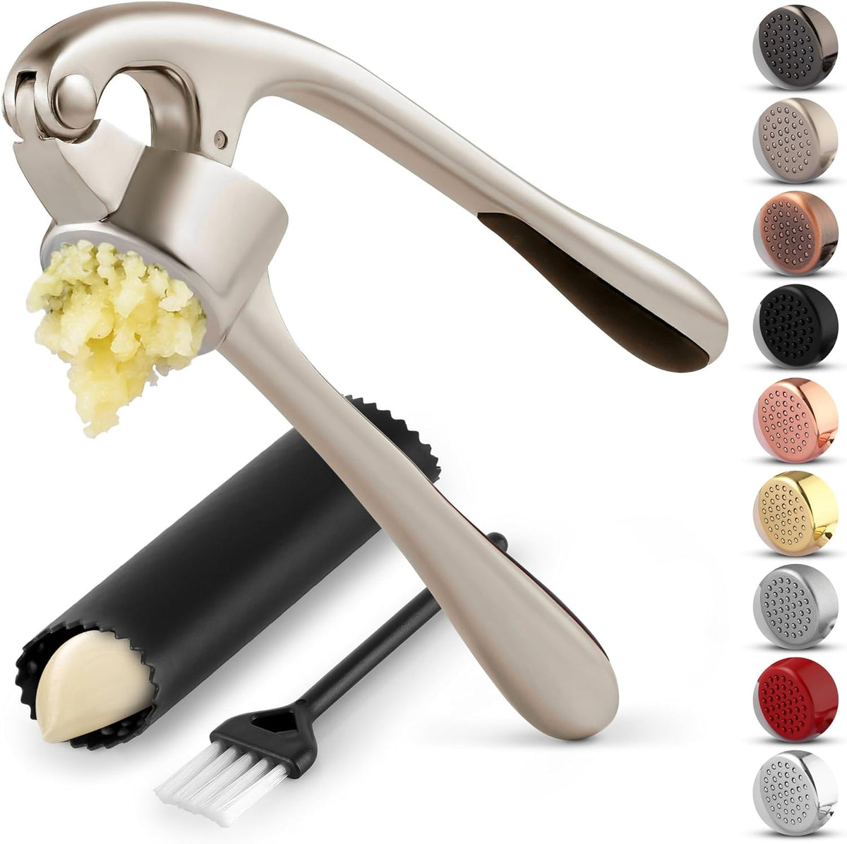 Zestio™ - Effortless One-Hand Garlic Mincing