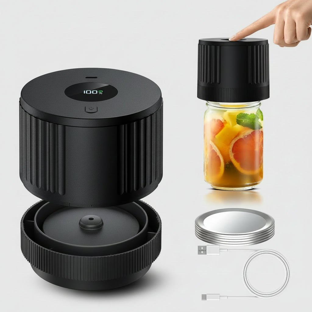 Vessy™ - Cordless Jar Sealing for Fresh Pantry Storage