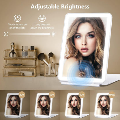 Lumine™ - Portable LED Mirror for Precise Makeup Application