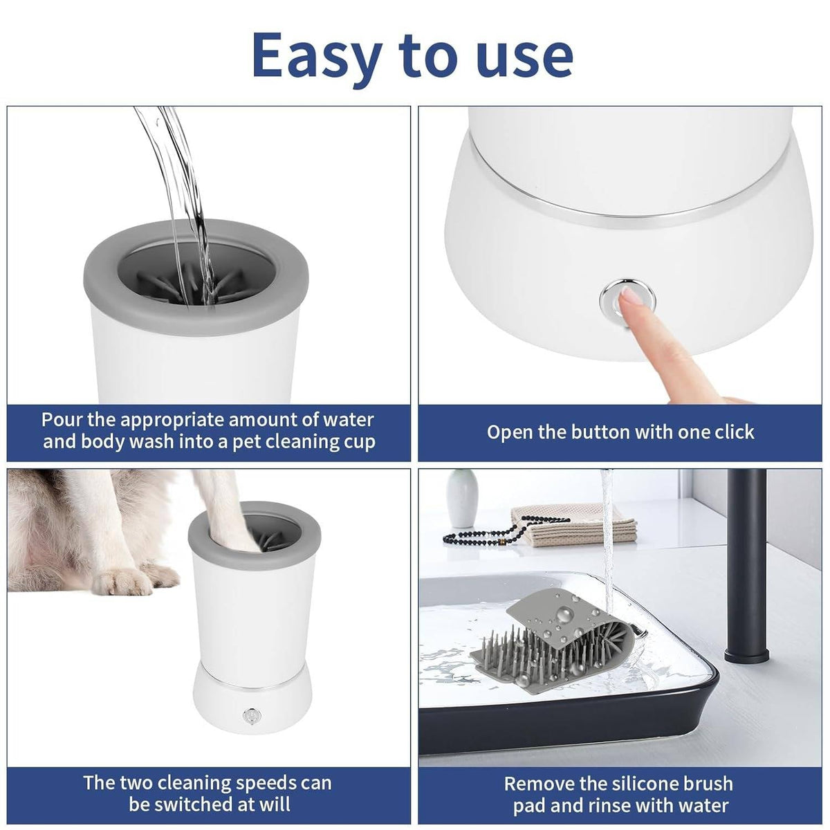 Pawlix™ - Gentle Rotating Wash For Muddy Paws