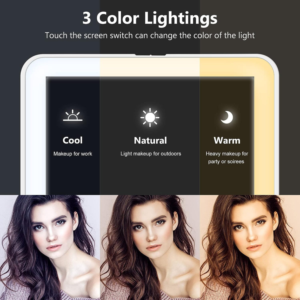 Lumine™ - Portable LED Mirror for Precise Makeup Application