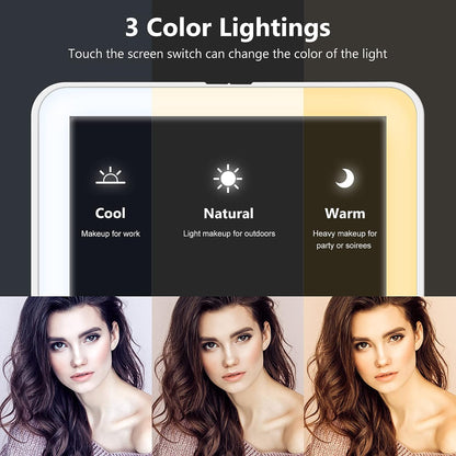 Lumine™ - Portable LED Mirror for Precise Makeup Application