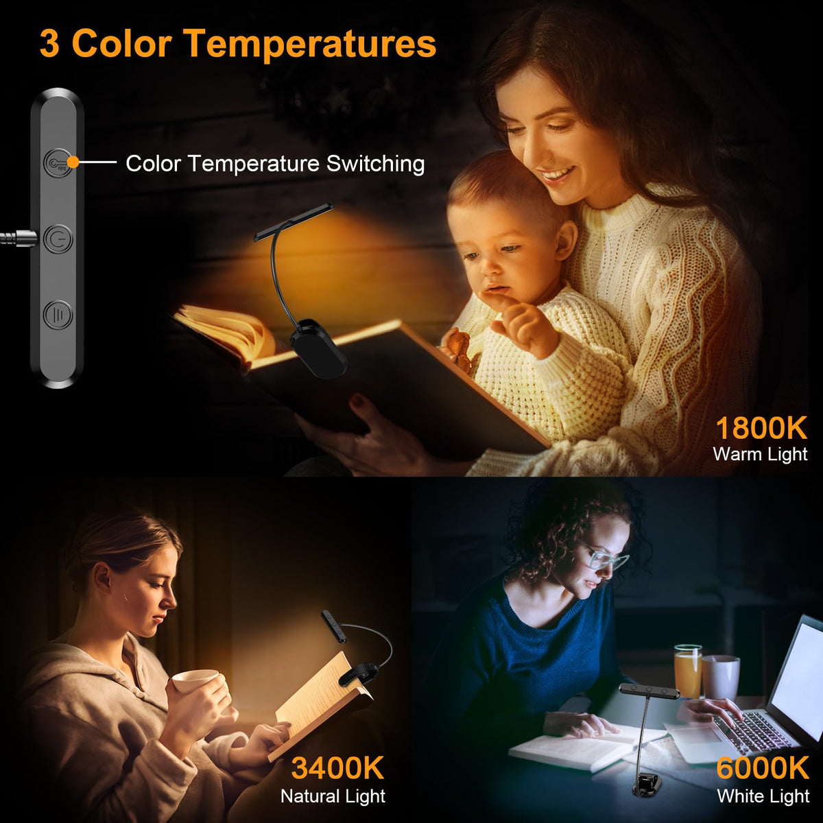 Lumeo™ - Wide-Beam Reading Light for Comfortable Nights