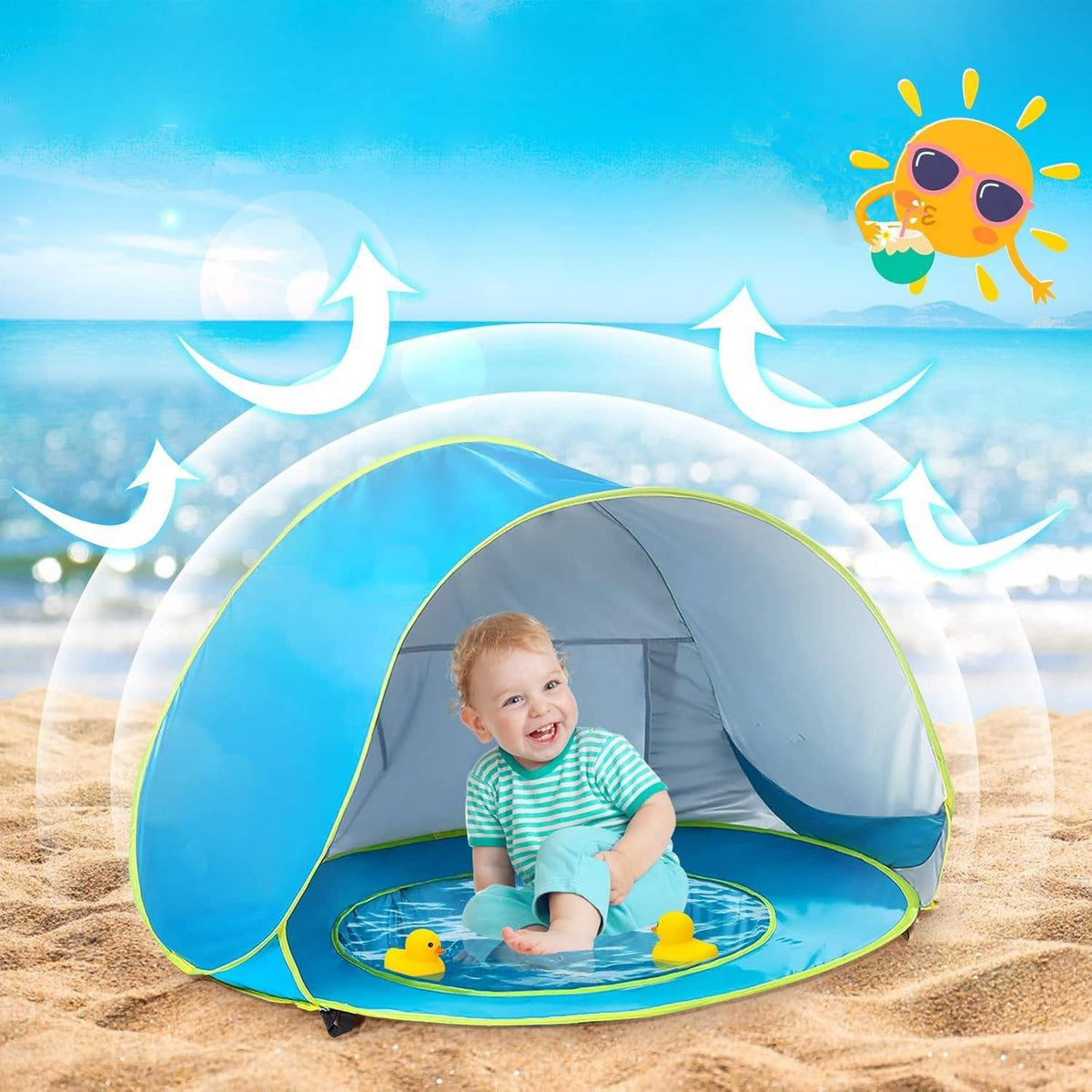 Soluna™ - Portable Shaded Play Shelter for Babies