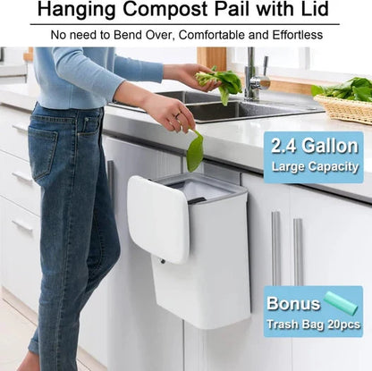 Comvel™ - Compact Countertop Compost Container For Daily Scraps