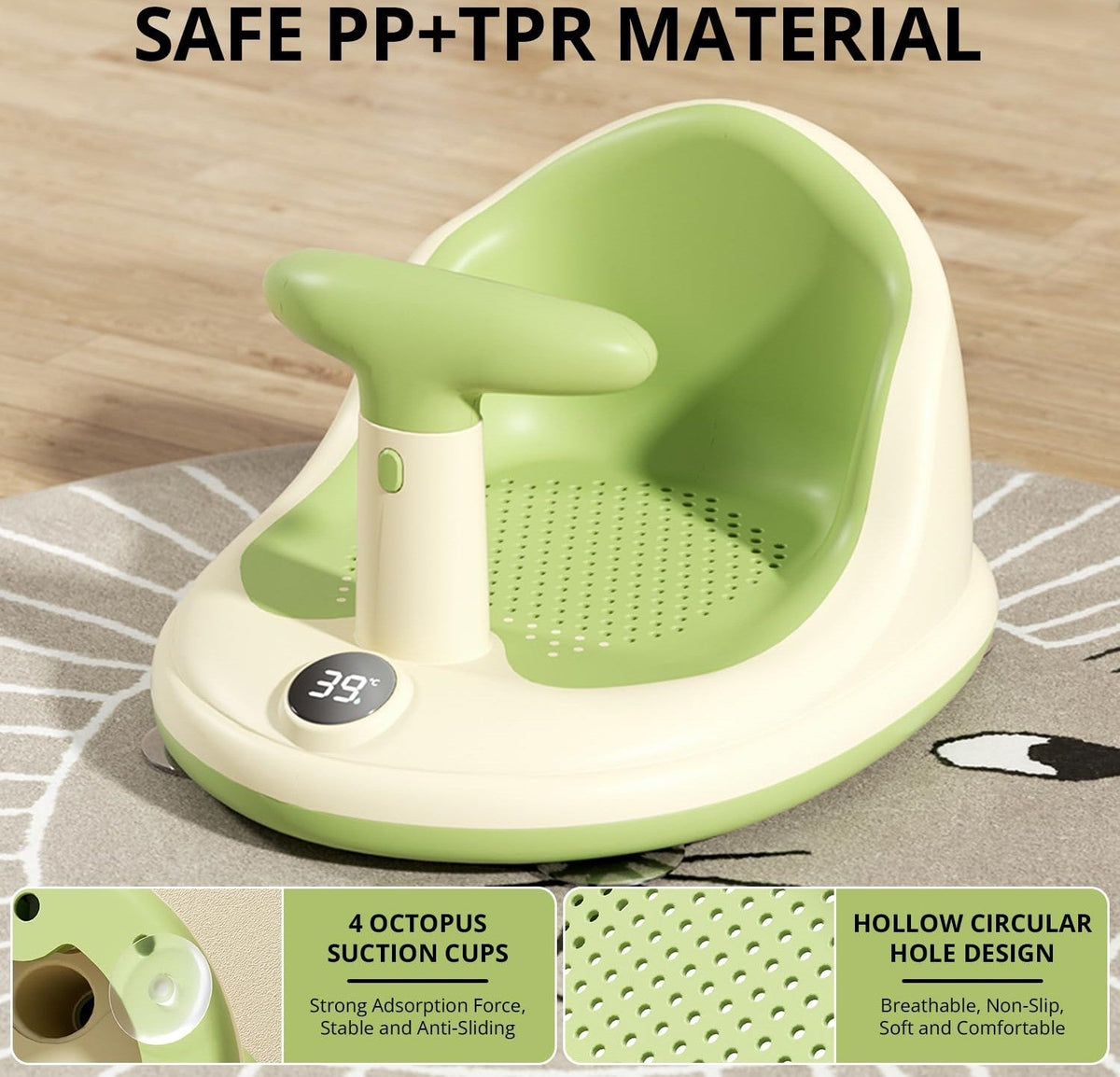 Navaro™ - Secure, Breathable Bath Support for Babies