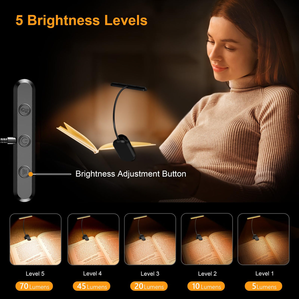 Lumeo™ - Wide-Beam Reading Light for Comfortable Nights