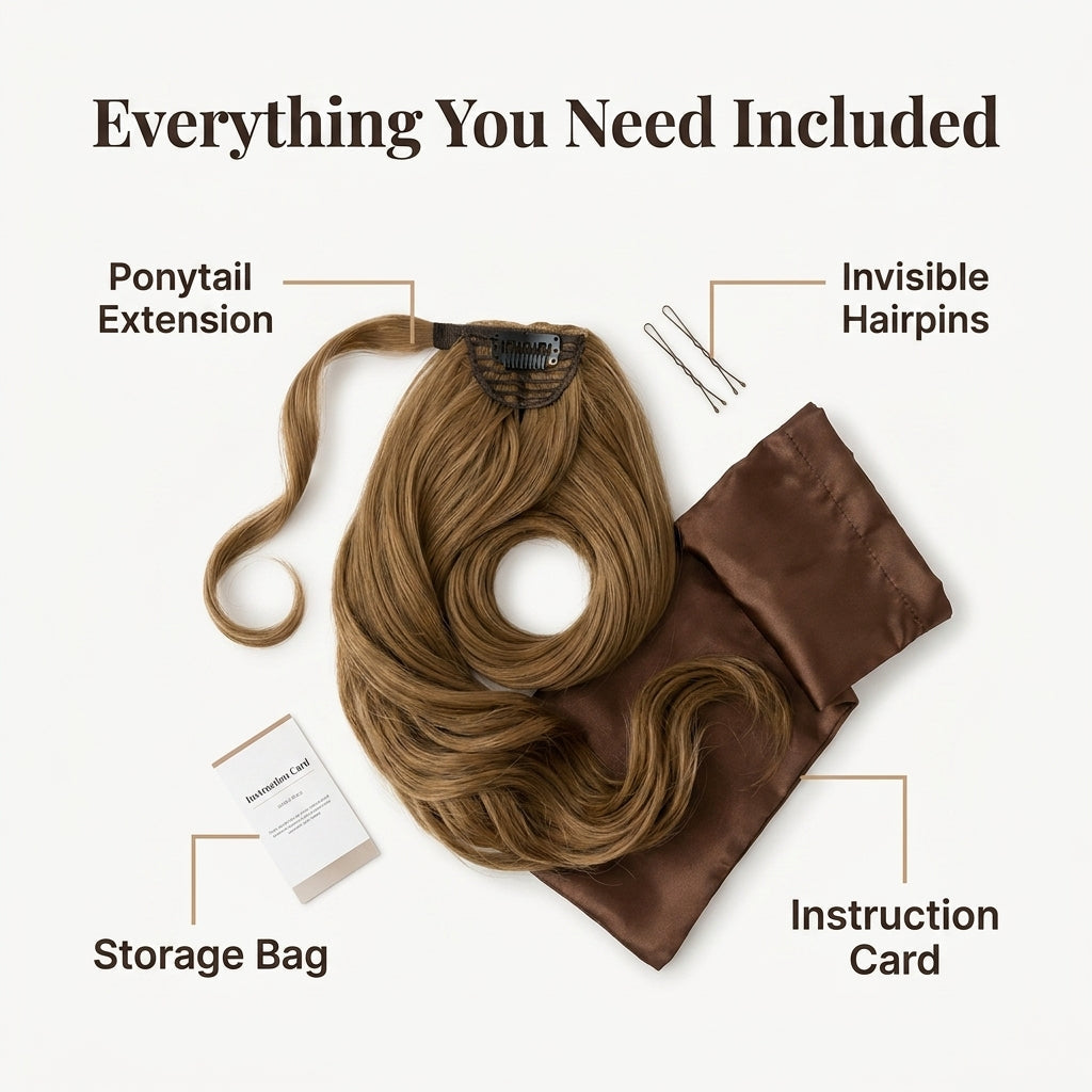 Velira™ - Seamless Wrap Around Ponytail For Effortless Volume