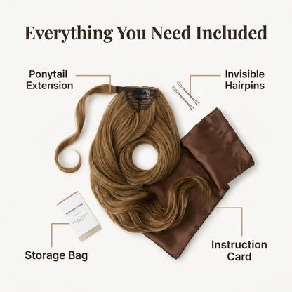 Velira™ - Seamless Wrap Around Ponytail For Effortless Volume