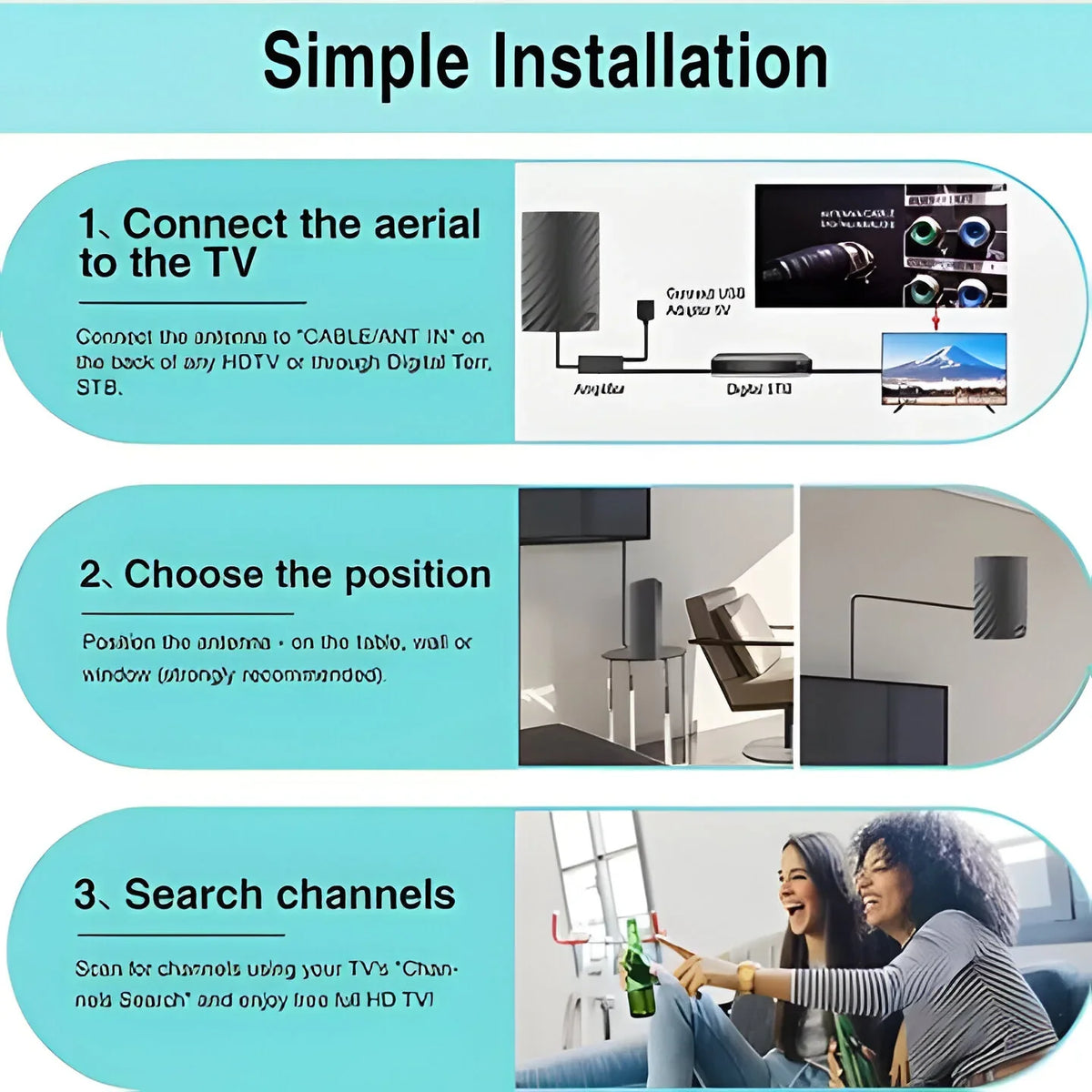 Aevara™ - Clear Long‑Range HD Reception At Home