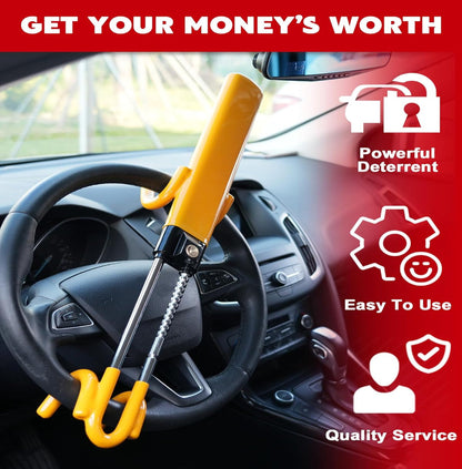 Guardex™ - Visible Anti-Theft Steering Lock for Cars