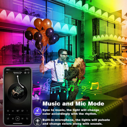 Luminex™ - Permanent Patio Lighting That Syncs To Music