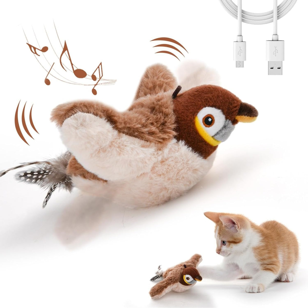 Mewlin™ - Lifelike Motion Play for Indoor Cats