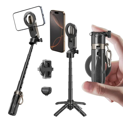 Vantix™ - 4-in-1 Magnetic Selfie Stick for Stable Hands-Free Shots