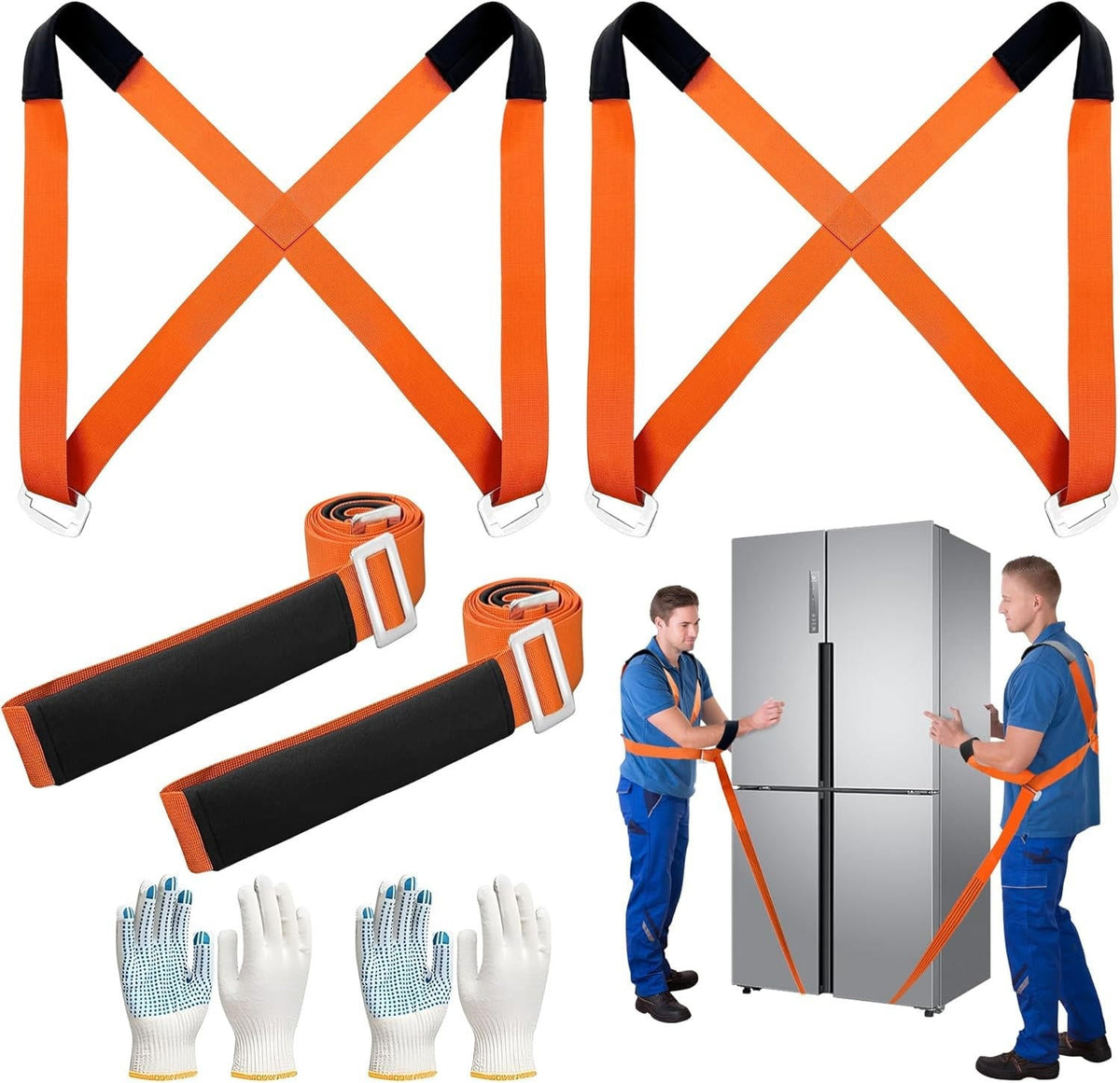 Haulix™ - Ergonomic Two-Person Moving Support Straps