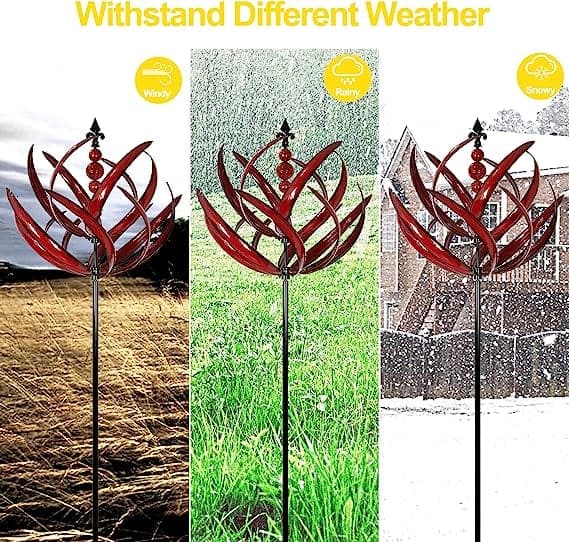 Aerlis™ - Kinetic Garden Accent with Smooth Spinning Motion